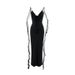 2024 European And American Women's Summer Sexy V-Neck Backless Slim Strap Mermaid Evening Dress Hot Girl_ecoleips.com