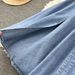 Large Lapel Sleeveless Vest Dress Female Scheming Hollow Exposed Waist Slim Long Retro Denim Dress_ecoleips.com