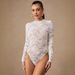 Women's Slim Fit Lace Bodysuit Long Sleeved Solid Color Sexy Spring New Arrival Jumpsuits Rompers_ecoleips.com