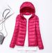 Lightweight Women's Hooded Down Jacket Slim Fit Plus Size Trendy Autumn Winter Outerwear Casual Elegant Fashion_ecoleips.com