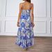 2026 Summer Cross-Border Supply Independent Station Sexy Strapless Sleeveless Printed Long European And American_ecoleips.com