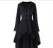 Women's Clothing Autumn new retro mid length windbreaker Gothic style jacket large size women's clothing_ecoleips.com
