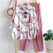 Spring And Summer Leisure Cotton And Linen Vacation Striped Comfortable Long-sleeved Two-piece Suit_ecoleips.com