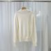 Notch Collar Knit Cardigan – Solid Color Long Sleeve Sweater For Women, Office & Casual Wear_ecoleips.com