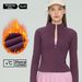 Women's Fleece Lined Yoga Cardigan Long Sleeved Pilates Fitness Sports Jacket Autumn Winter Thickened Polyester Top_ecoleips.com