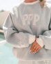 Women Oversized Crewneck Sweatshirt Casual Long Sleeve Pullover Soft Fleece Street Style Loose Fit Top_ecoleips.com