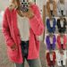 Women's Stylish Knit Cardigan Sweater - Oversized Casual Open Front Coat With Stand Collar, Long Sleeves & Multiple Colors (S-5XL)_ecoleips.com