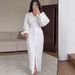 Muslim Dress Women American Long Sleeve Summer Dress Elegant Casual Comfortable Fashion Muslim Clothing Polyester_ecoleips.com