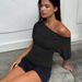 Women's Asymmetrical Neck Solid Color Off-Shoulder Slim Fit Top European American Style Summer New Hot Girl's Clothing_ecoleips.com