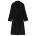 Women’s Double-Faced Wool Coat – Slim-Fit Long Trench Coat With Peak Lapel & Double Breasted Buttons | S/M/L_ecoleips.com