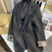 Distressed Grey Blazer For Women – Oversized Vintage-Inspired Jacket With Patchwork Details (Edgy & Luxe)_ecoleips.com