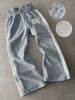 Women's Clothing 2026 Faux Two Piece Design, Loose Fitting American Retro Embroidered Rhinestone Trendy Unisex High Street Casual Pants_ecoleips.com