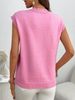 Summer Women's Solid Color Commuter Pullover Sweater Knitwear_ecoleips.com
