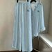 Cotton And Linen Light Blue Women's Tencel Suit Cotton And Linen Slimming Casual Shirt And Wide Leg Pants Summer Fashion 1688 Factory Direct Wholesale_ecoleips.com