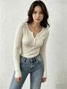 2026 New Korean Style Pure And Alluring Look! Henley Collar_ecoleips.com