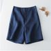 Cotton Women, Summer New High-Waisted Casual Wide-Leg Pants, Linen Mid-Length Versatile Straight-Leg Five-Point Shorts_ecoleips.com