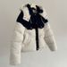 Women's Denim Patchwork Puffer Jacket Winter New Thickened Short Loose Fit Detachable Hood Casual Coat_ecoleips.com