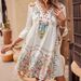 2026 European And American Cross-Border Women's Clothing Summer New V-Neck Lace Patchwork Casual Versatile_ecoleips.com