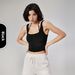 Women's Clothing Halter Neck Sports Bra Padded Chest Deep U Fitness Vest Detachable Yoga Gym Top Two Piece_ecoleips.com