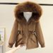 Women's Clothing Plus Velvet Thickened Winter New Style Parka Versatile Cotton Coat Women's Short Cotton Coat Loose Jacket_ecoleips.com