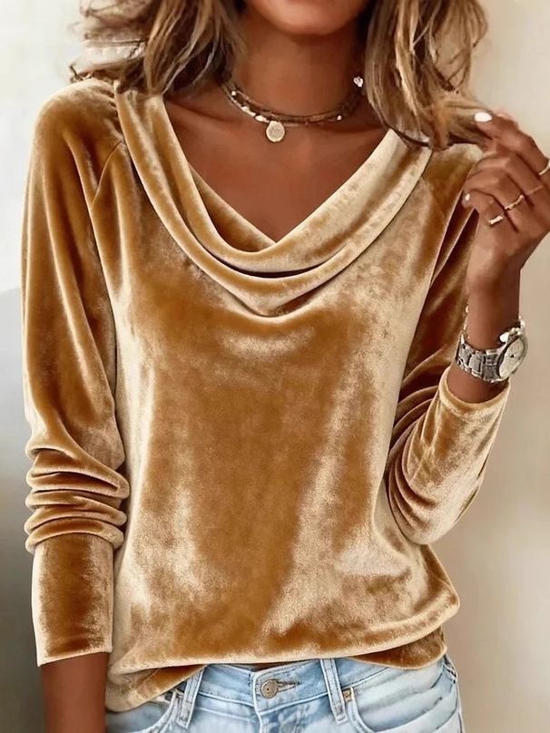 2025 European And American Cross-Border Independent Station Fashion Women's New Solid Color Swing Collar Long_ecoleips.com