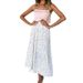 Women's Long Midi Skirt Polka Dot Sweet European And American Style Pocket Pleated Step into 2024 Trendy_ecoleips.com