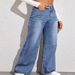 Women's Clothing Cat Whiskers And Maliu Loose High Waist Wide Leg Jeans_ecoleips.com