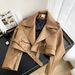 Women's Clothing Retro Leather Jacket For Women Autumn And Winter New Style Fashionable Design Belt Short Motorcycle Leather Jacket Trend_ecoleips.com