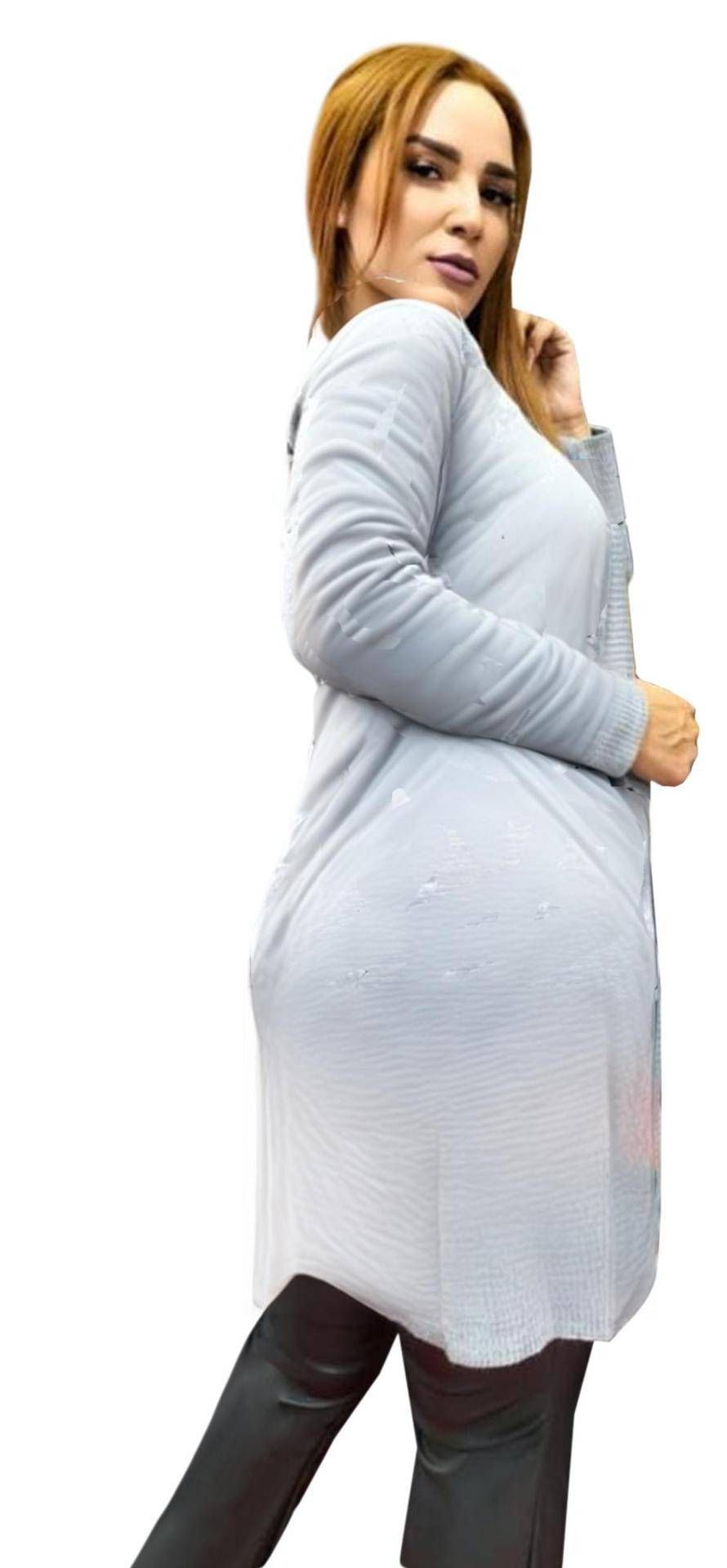 Temperament Commuting Slimming Knit Elegant Cardigan Sweater Cloak 2 Colors In Stock_ecoleips.com