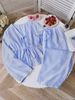 Women's Casual Two-Piece Set - Striped Long Sleeve Tie-Front Top & Wide Leg Pants, Comfortable & Stylish Outfit For Spring_ecoleips.com