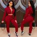 Women's Sexy Slim Fit Two Piece Suit Hooded Zipper Collar Nightclub Outfit Commuter Fashion Spring/Autumn_ecoleips.com