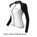 Aria Basics Women's Two-Piece Surfing Korean Diving Quick-Dry Sleeve Long Pants Full Body Hot Spring Jellyfish Suit Slimming Sun_ecoleips.com