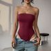 DiYun European And American Y2K Hot Girl Tube Solid Color Yoga Jumpsuit Top Women's Clothing 2026 Summer_ecoleips.com
