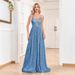 Elegant Backless Sequin Evening Dress – Slim Fishtail Gown For Bridesmaid, Banquet & Formal Events_ecoleips.com