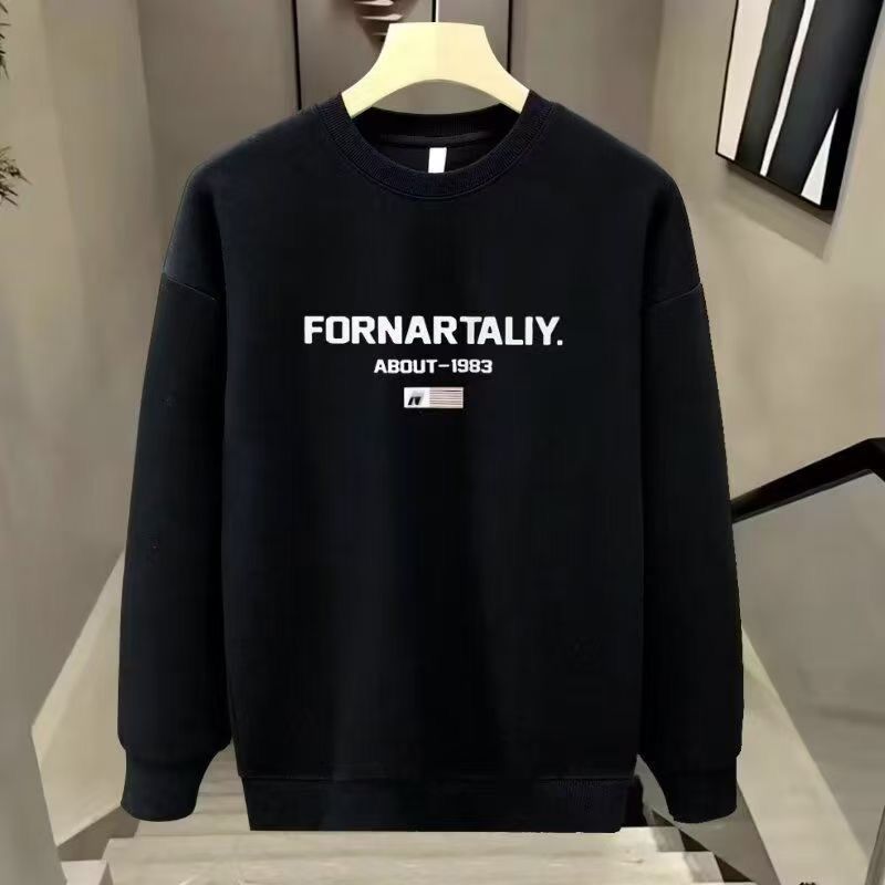 FW25 Matching Couple Cotton Crew Neck Sweatshirt - His & Hers_ecoleips.com