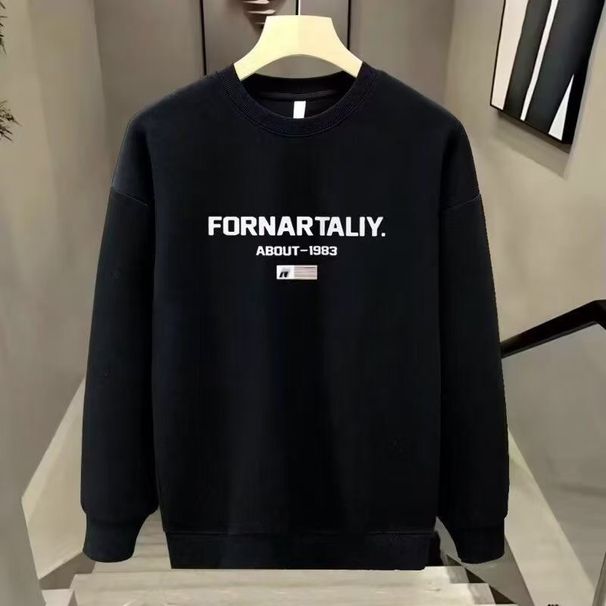 FW25 Matching Couple Cotton Crew Neck Sweatshirt - His & Hers_ecoleips.com