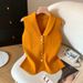 Women's Knitted Sleeveless Vest High-End Elegant Top French Chic Style Summer New Fashion_ecoleips.com