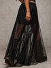 Plus Size Elegant Lace Half Skirt Spring Summer New Style Women's Black High Waist Stylish Commute Sexy Mesh Party Dress Skirt_ecoleips.com