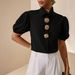 Summer New Women's French Style Short Sleeve Shirt Elegant Versatile Top For Commute_ecoleips.com