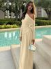 Hugcitar Fashion One Shoulder Solid Long Sleeve Ruched Sexy Bodycon Pleated Maxi Dress Autumn Women Clothes Party Festival_ecoleips.com