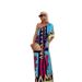 Women's Clothing Ins Internet Celebrity Same Style Positioning Printing Oblique Shoulder Holiday Long Skirt Ladies Dress_ecoleips.com