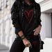 Women's Clothing Women's Long Sleeve Hooded Striped Two Piece Set Early Autumn Casual Fashion For Formal & Casual For Women_ecoleips.com