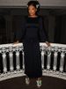 Weird Puss Ruched Elegant Maxi Dress Women Daily Casual Fashion Skinny Full Sleeve Solid Gown Midnight Prom Party Long Bodycon_ecoleips.com