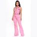 Women's High Elastic Denim Jumpsuit Backless Lapel Sexy European American Fashion Workwear 5091 Cross Border_ecoleips.com
