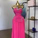 Women's Clothing Summer New Heavy Duty Tube Top With Diamonds Irregular Top Pleated Wide Leg Pants Suit_ecoleips.com