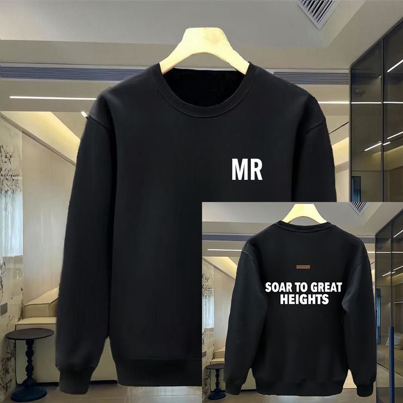 FW25 Matching Couple Cotton Crew Neck Sweatshirt - His & Hers_ecoleips.com