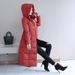 Extra Long & Thick Winter Down Coat For Women, Knee-Length Hooded Warm Jacket With Memory Cotton Filling_ecoleips.com