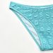 Turquoise 3D Embossed Texture V Neck Bikini Set Wide Shoulder Strap High Cut Cheeky Bottom Two Piece Swimsuit For Women Beach Swimwear_ecoleips.com