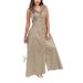 Women's Clothing Casual Elegant Sleeveless Long Dress Shirt Front Button Single Breasted Slim Fit_ecoleips.com