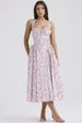 Women's Clothing Fashion Printed Halter Neck Lace Dress_ecoleips.com